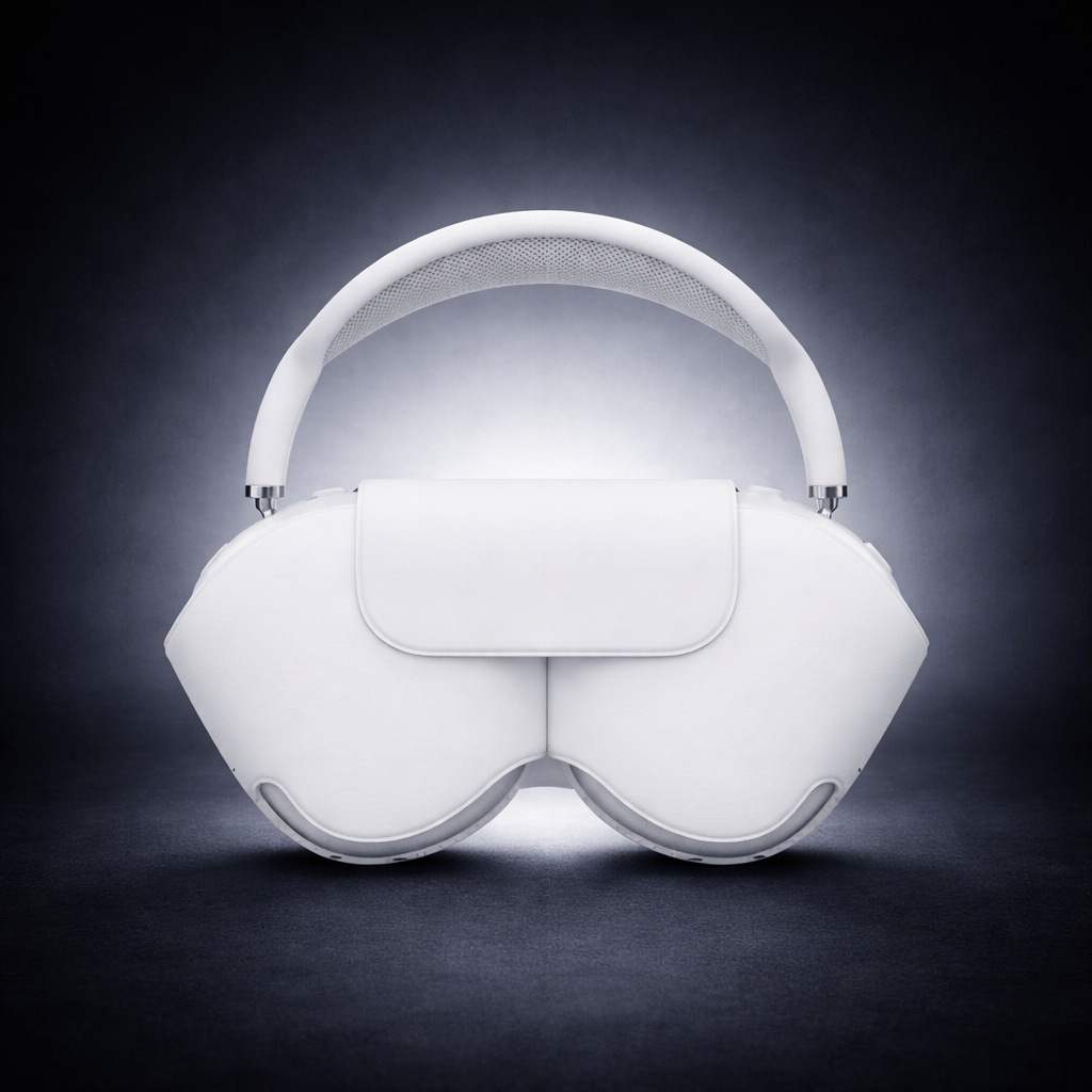 Apple Airpods Max With Logo, Pop Up & Free Leather Case ( Works with Android & iOS Both)